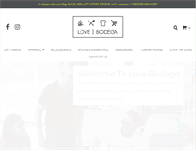 Tablet Screenshot of lovebodega.com